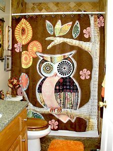   THEMED SHOWER CURTAIN RUGS TOWELS COMPLETE BATHROOM SET LOOK MUST SEE