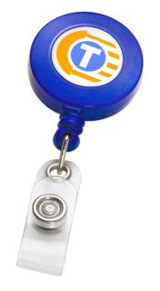 Retractable Reel ID Badge Key Card Lanyard with Belt Clip