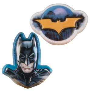 Batman Party Favor and Cupcake Rings 24 Ct Super Heroes