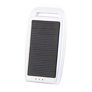 Portable Solar Power USB Battery Charger for MP3 Phone White