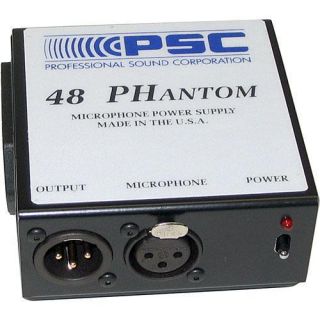   Single Channel Battery Operated Microphone Phantom Power Supply