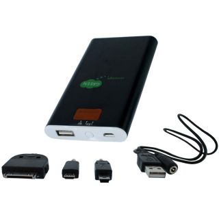 Powerbox USB Battery Pack for Cell Phones Digital Video Black CG3600 B 