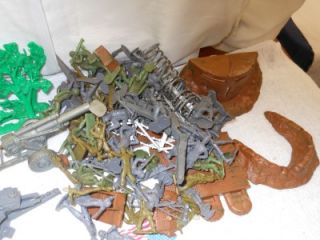 Vintage 1960 s Marx Battle Ground Playset Figures and Accs Take A Look 