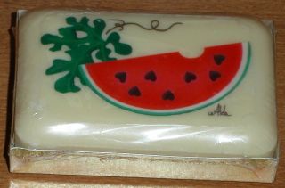 Watermelon Soap French Milled Aldas Forever Soap 3 oz Bar Soap Qty 2 