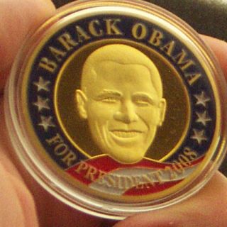 Barack Obama 24K Gold Plated Memorabilia Coin 2