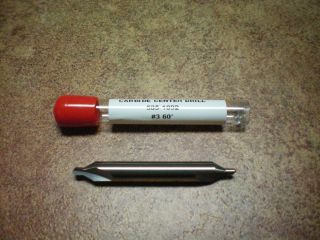 CARBIDE CENTER DRILL 3 60 degree MADE IN USA BEST PRICE on E BAY