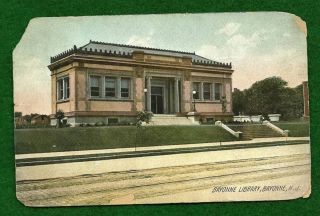 1909 Bayonne NJ Postcard Bayonne Library