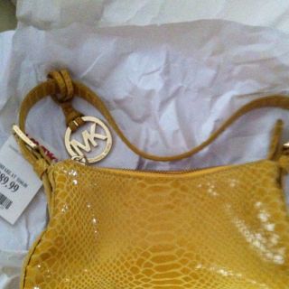 Snake Skin Authentic Michael Kors Baguette/Handbag. NWT Small But 