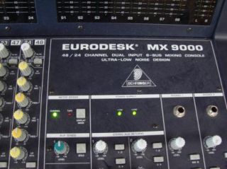 Behringer Eurodesk MX9000 Console Mixer 48 24 Channel MX 9000 w Box 