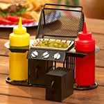 PC Grill Shaped Condiment Holder BBQ Accessory New