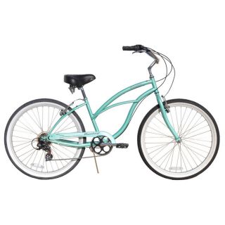 Beach Cruiser Bicycle Firmstrong Urban 26 7 Speed Womens Mint Green 