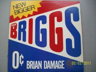 Brian Briggs Brain Damage Promo Vinyl 1980 Bearsville