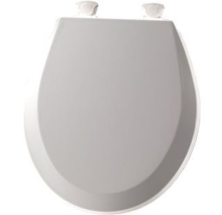 Bemis White Round Closed Front Toilet Seat with Ultrahinge