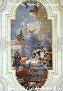 12x18 Art Photo Print Giovanni Battista Tiepolo 1696 1770 Institution 