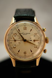 18 Karat Rose Gold Baume Et Mercier Watch