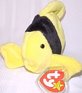 Ty Beanie Baby Babies Bubbles The Fish 4th Generation Retired