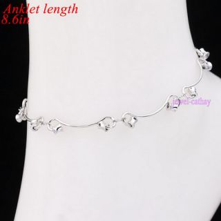 fashion new flower bead extended chain anklet /ankle bracelet