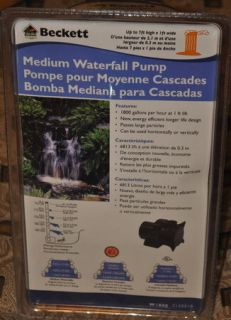 Beckett Medium Waterfall and Stream Pump Model W1800