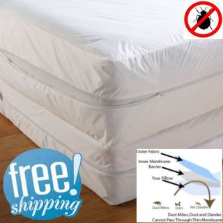   Mattress Cover Protector Anti Allergen No Bed Bugs Dust Mites