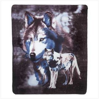 Stunning Wildlife Wolves Fleece Blanket Throw Warm Bedding
