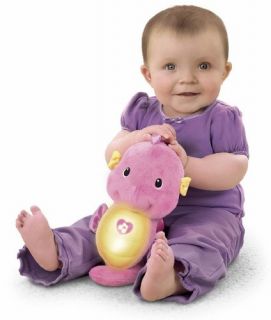 Fisher Price Ocean Wonders Soothe and Glow Seahorse Pink NEW!!