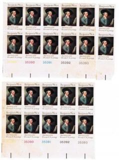 USPS Benjamin West American Arts Issue 10 Cent Stamps