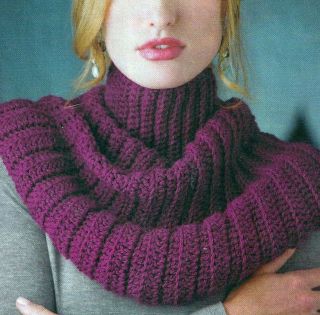 87C Crochet Pattern for Warm Snuggly Cowl or Capelet Beginner Skills 