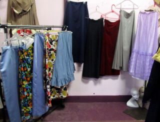 LADIES COSTUME COLLECTION OF VINTAGE SKIRTS 10 TOTAL EXCELLENT 