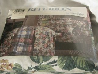 Dan River No Iron Percale 4 Piece Double Full Sheet Set Criterion New 