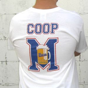 Joe Coop Cooper Beers Jersey T Shirt Baseketball New