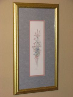 Mary Bertrand Limited Edition Pink Floral Framed Print