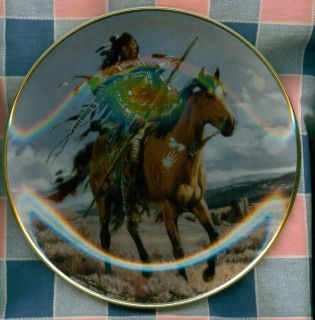 Collector Plate Proud Hunter Tom Beecham Western Herita