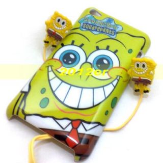 Spongebob Earphone Hard Case for iPod Touch 4 4th Gen with Button 