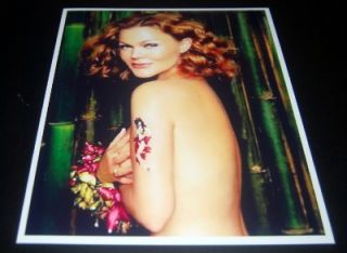 The Go Gos Lead Singer Belinda Carlisle Signed Card and Great Print 