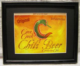 Cave Creek Brewing Company Chili Beer Sign