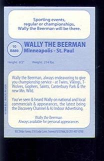 1994 Wally The Beerman Signed Big League Cards 10 VG SKU 31720