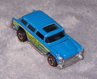 1974 Alive 55 Red Line Hot Wheels made in Hong Kong Light Blue Very 