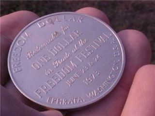Freedom Festival Eagle 1973 Dollar Ephrata Medal Coin
