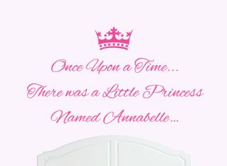 Once Upon a Time Princess Annabelle Wall Sticker Decal Bed Room Art 