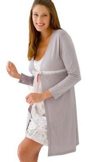 New BELABUMBUM Maternity Nursing Starlit Robe Pajamas Lounge Wear 