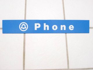 Vintage Southwestern Bell Telephone Phone Booth Sign