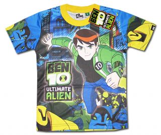 Ben 10 New Ultimate Alien Blue T Shirt Size 4 Age 2 3 015