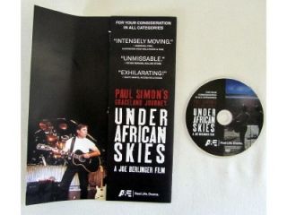 PAUL SIMONS GRACELAND JOURNEY UNDER AFRICAN SKIES DVD EMMY 2012