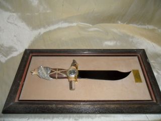   Franklin Mint Knife The Pawnee Wolf Knife by Ben Nighthorse