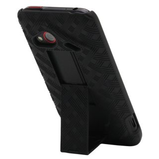 Belt Clip Holster Shell Case Cover for Verizon HTC Droid Incredible 4G 
