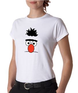 Bert Burt Face Sesame Street Ladies Tee Shirt