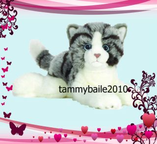   Small Signature grey Gray Tabby Cat new sealed code & plush NWT mint