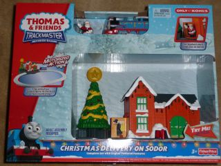 Fisher Price Trackmaster THOMAS Christmas Delivery on Sodor Motorized 