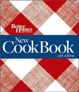 Better Homes and Gardens NEW COOK BOOK 15TH EDITION COOKBOOK PLAID 
