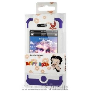 betty boop hard cover case for apple iphone 4 4s at t verizon purple 